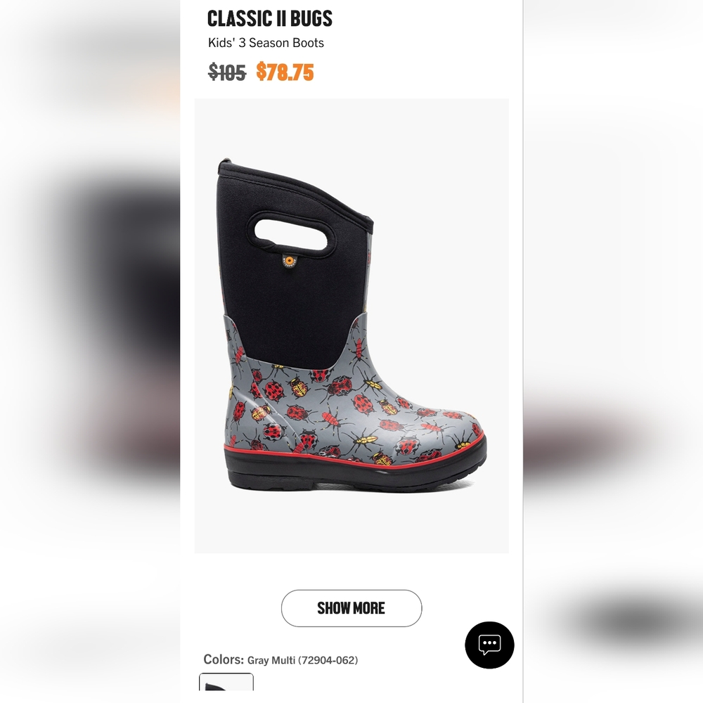 NWT BOGS classic 2 boots size 10